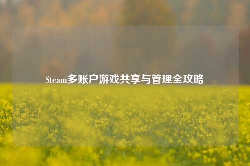 Steam多账户游戏共享与管理全攻略
